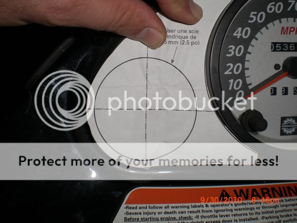 How To Install BRP Water Temperature Gauge w/pics SkiDoo